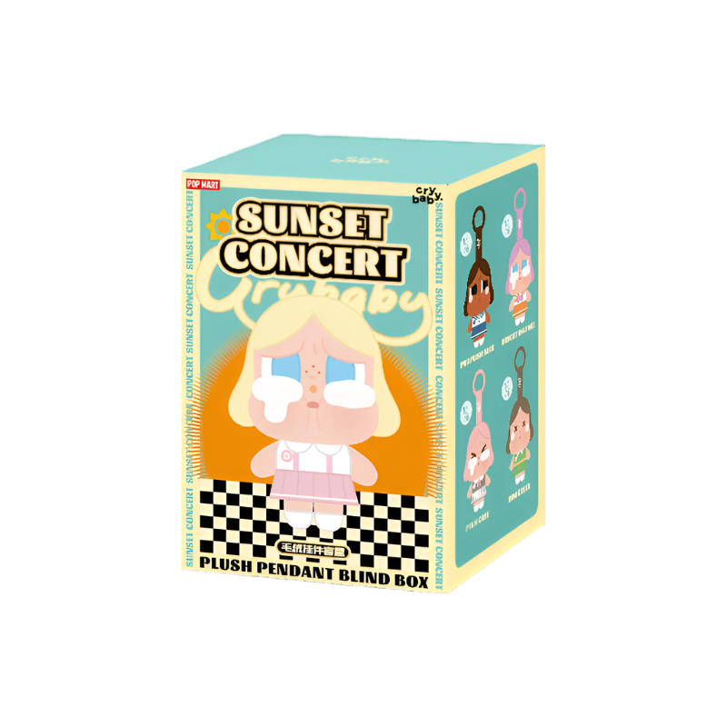 正規品 2点 SUNSET CONCERT CRYBABY ぬいぐるみ Pop Mart CRYBABY Sunset Concert Series Plush Pendant