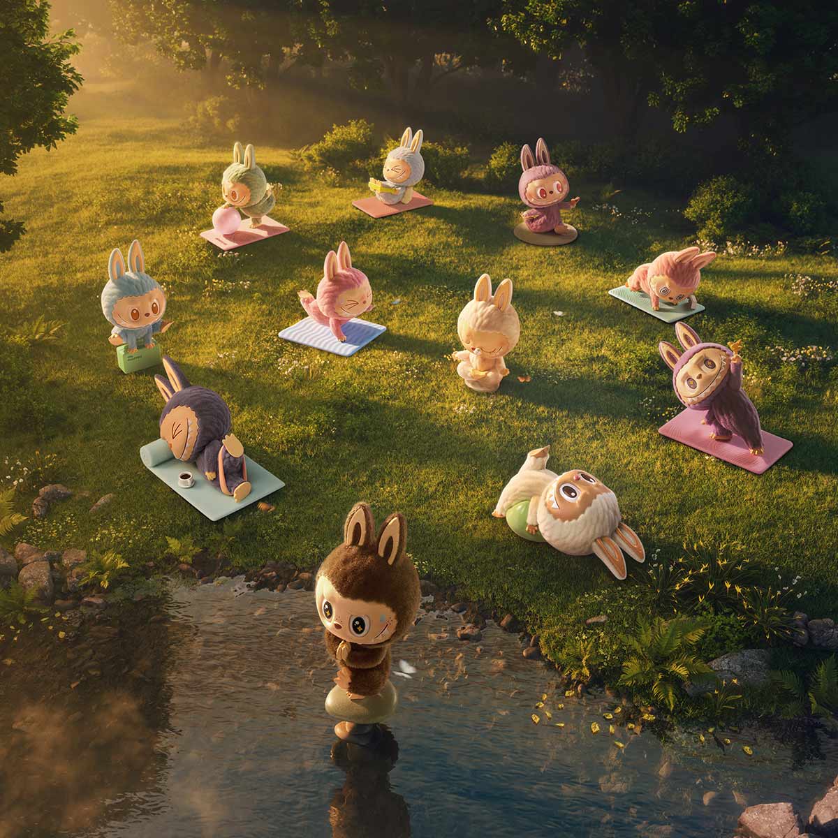 Pop Mart Labubu The Monsters Lazy Yoga Series – Blind Box