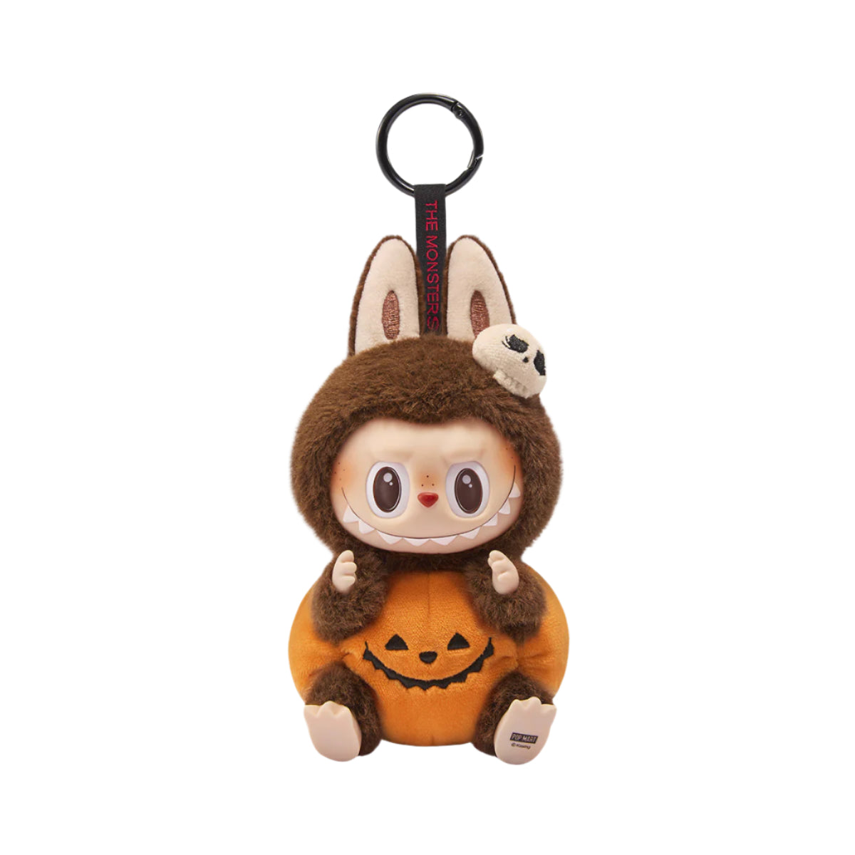 Pop Mart Labubu The Monsters – Happy Halloween Party Series Sitting Pumpkin Vinyl Plush Pendant - Sweeterlook