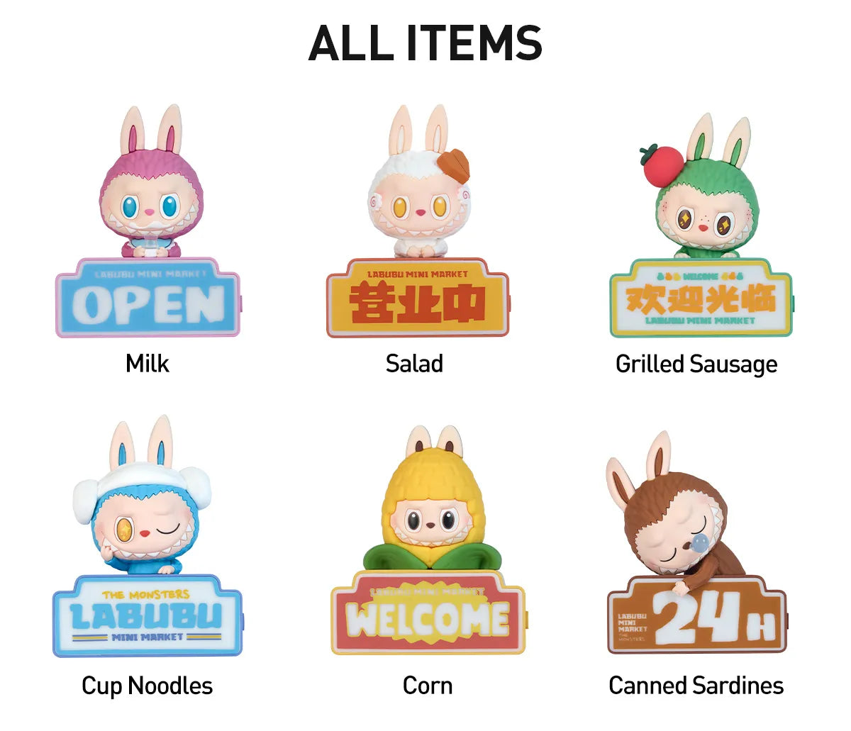 Pop Mart Labubu The Monsters – Wacky Mart Series Fridge Magnet (Blind Box)