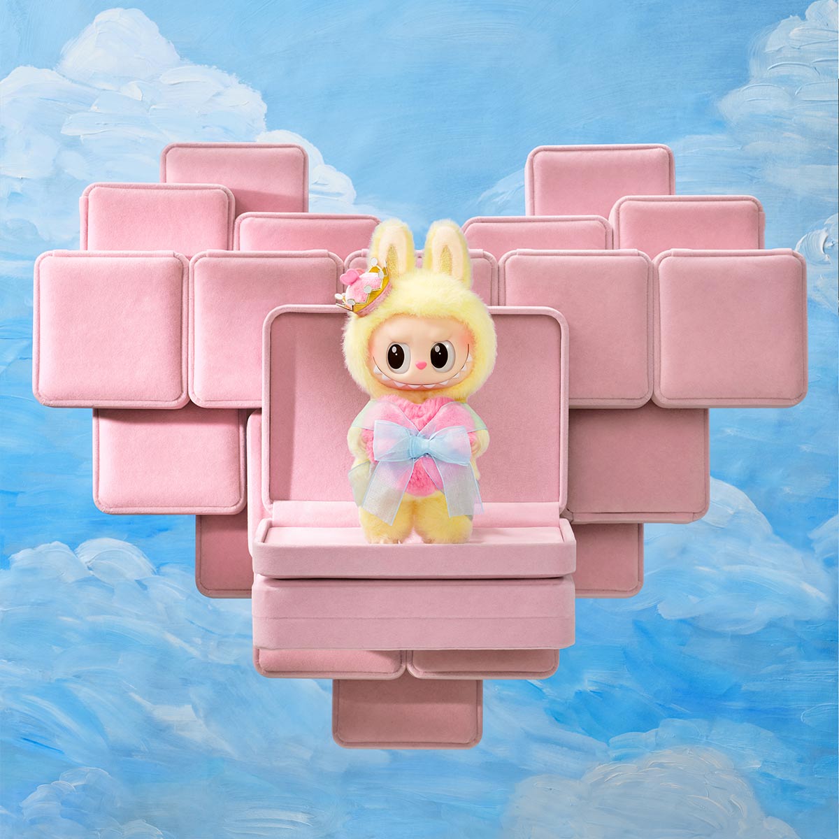 Pop Mart Labubu The Monsters Let's Checkmate Series – Vinyl Plush Hanging Card