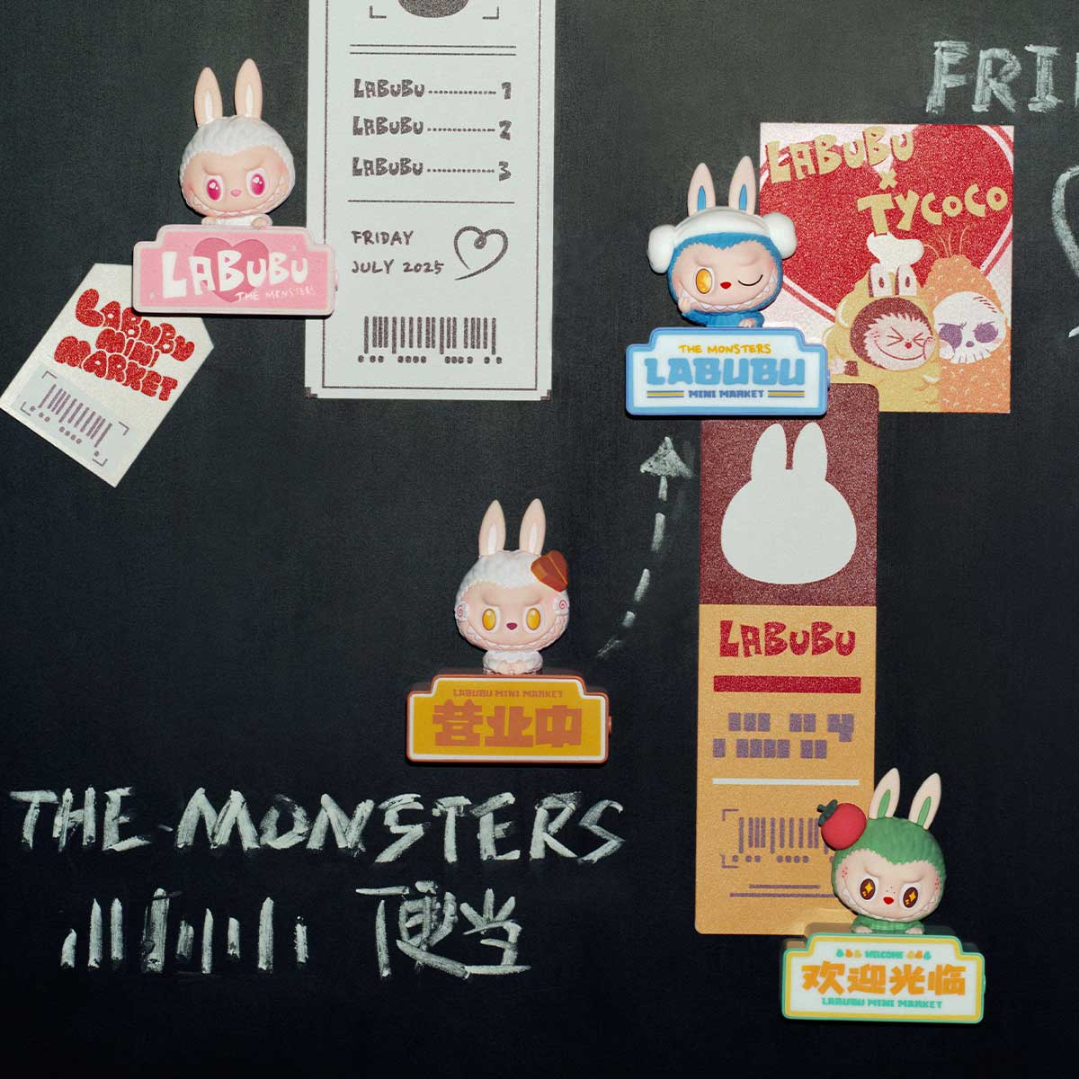Pop Mart Labubu The Monsters – Wacky Mart Series Fridge Magnet (Blind Box)